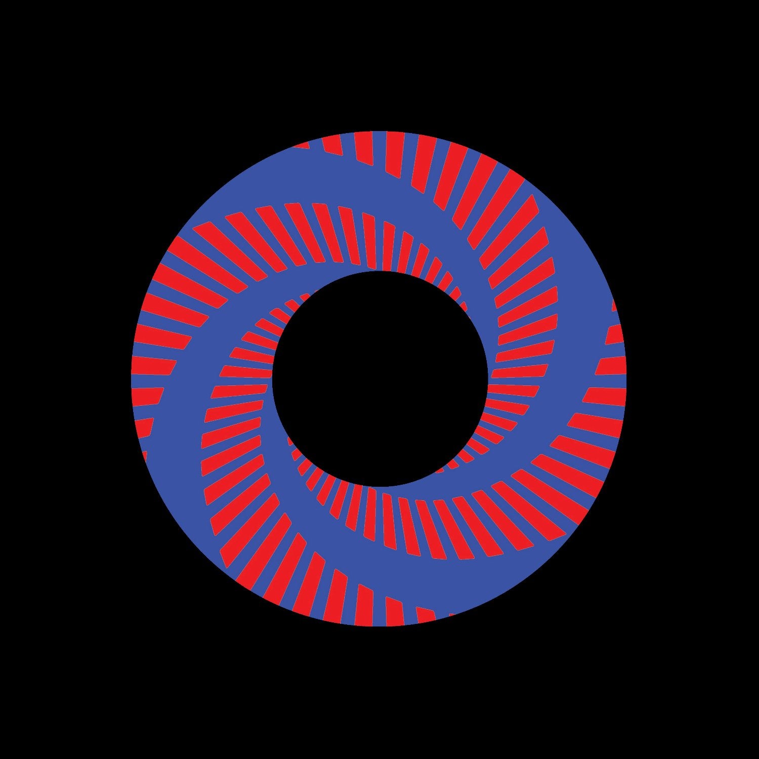 Jukebox Split Vortex Record Middles Red Blue
