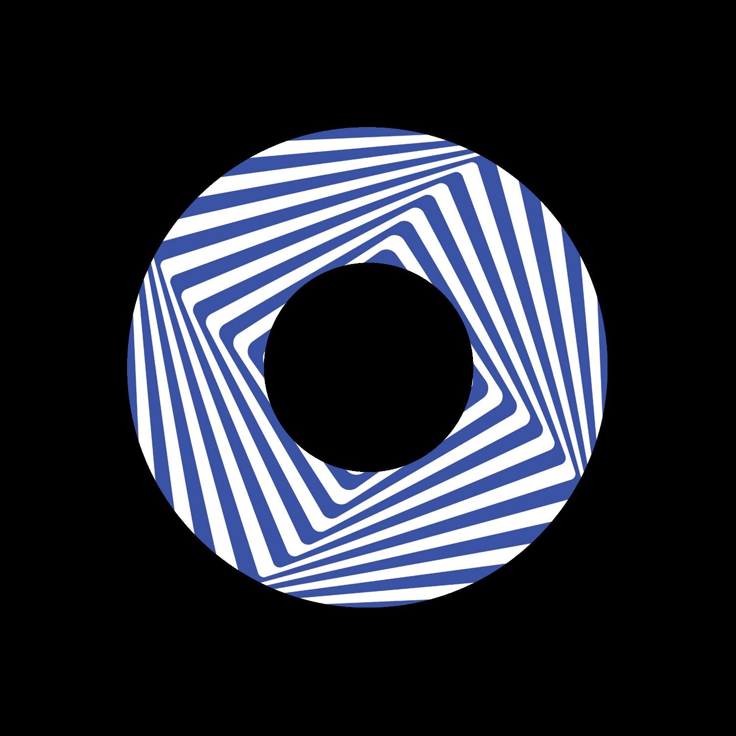 Jukebox 3D Striped Tower Center Labels Blue