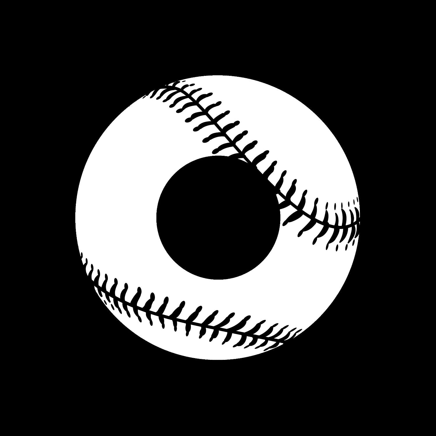 Jukebox Mono Baseball Ball Center Labels