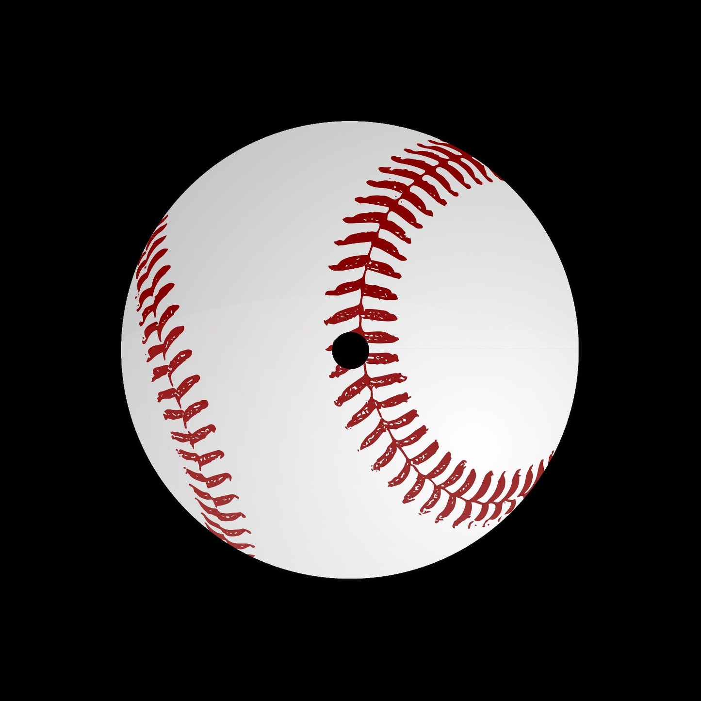 7" Baseball Ball 2 of 5 Record Middles