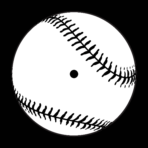 Mono Baseball Ball GIF