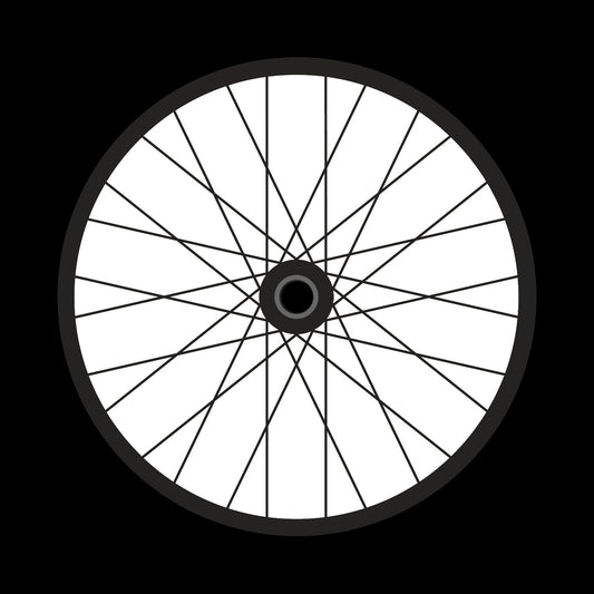 Bicycle Bike Spokes Wheel #1 of 9 Self-Adhesive Promo Record Middle Centre Labels for 10" & 12" Vinyl - centerlabels_uk