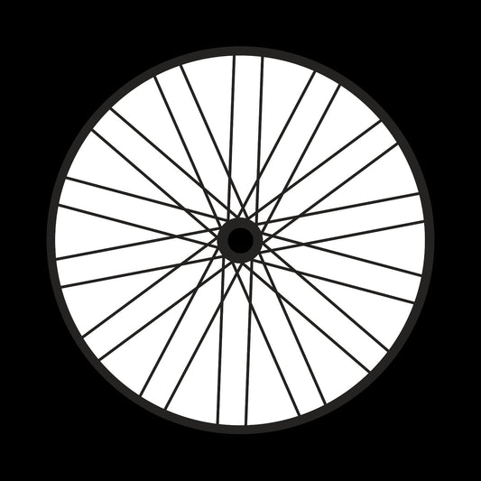 Bicycle Bike Spokes Wheel #2 of 9 Self-Adhesive Promo Record Middle Centre Labels for 10" & 12" Vinyl - centerlabels_uk