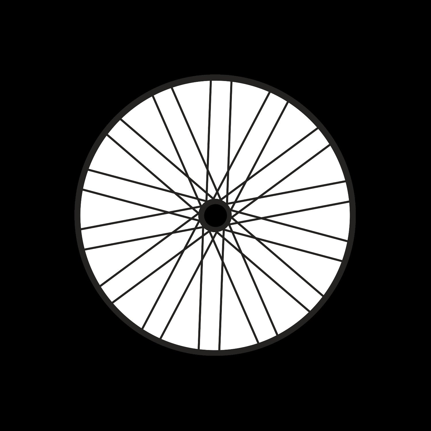 Bicycle Bike Spokes Wheel #2 of 9 Self-Adhesive Promo Record Middle Centre Labels for 7" Vinyl - centerlabels_uk