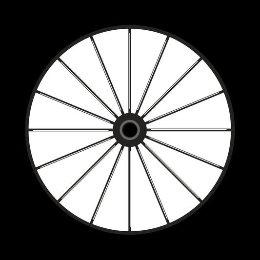 Bicycle Bike Spokes Wheel #3 of 9 Self-Adhesive Promo Record Middle Centre Labels for 10" & 12" Vinyl - centerlabels_uk
