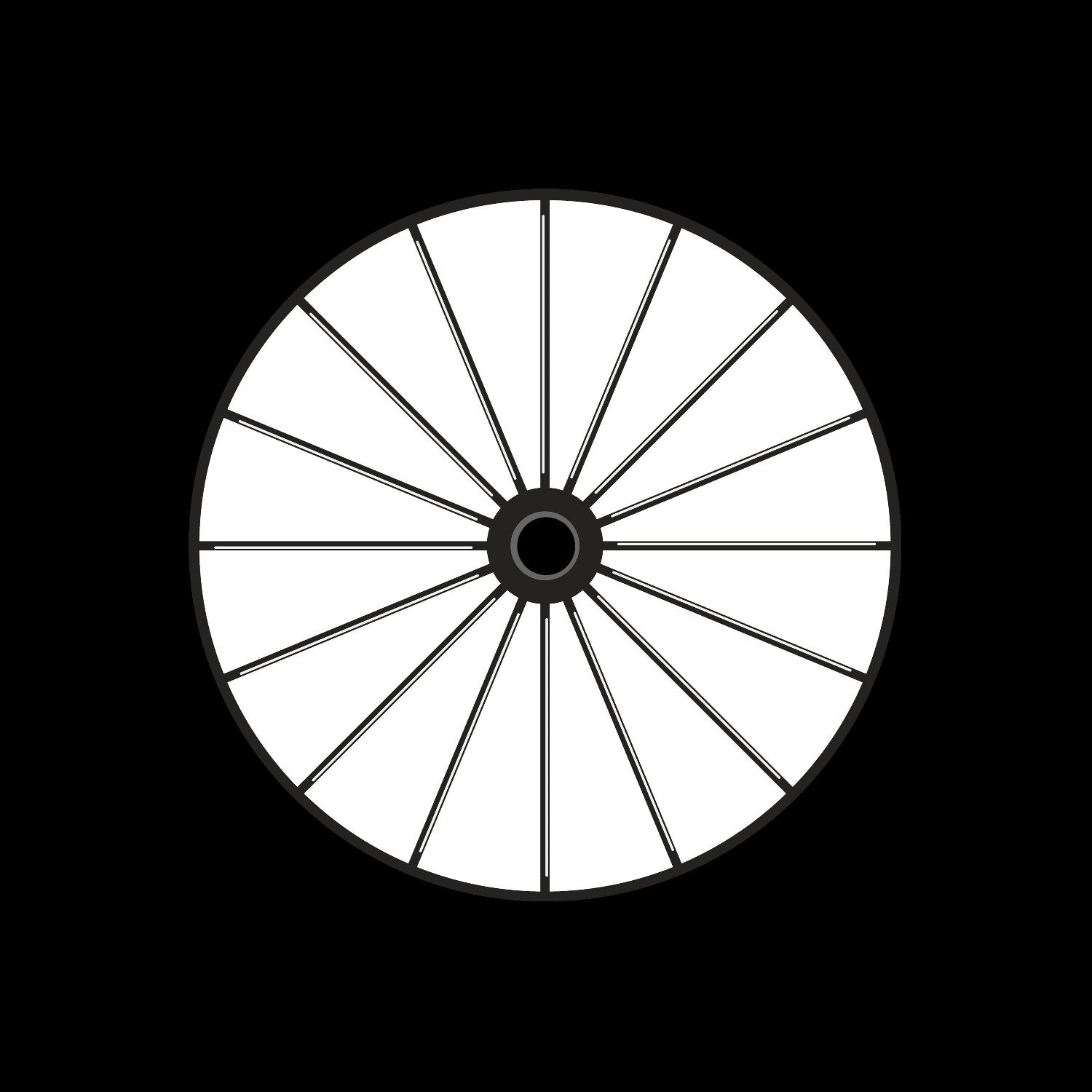 Bicycle Bike Spokes Wheel #3 of 9 Self-Adhesive Promo Record Middle Centre Labels for 7" Vinyl - centerlabels_uk