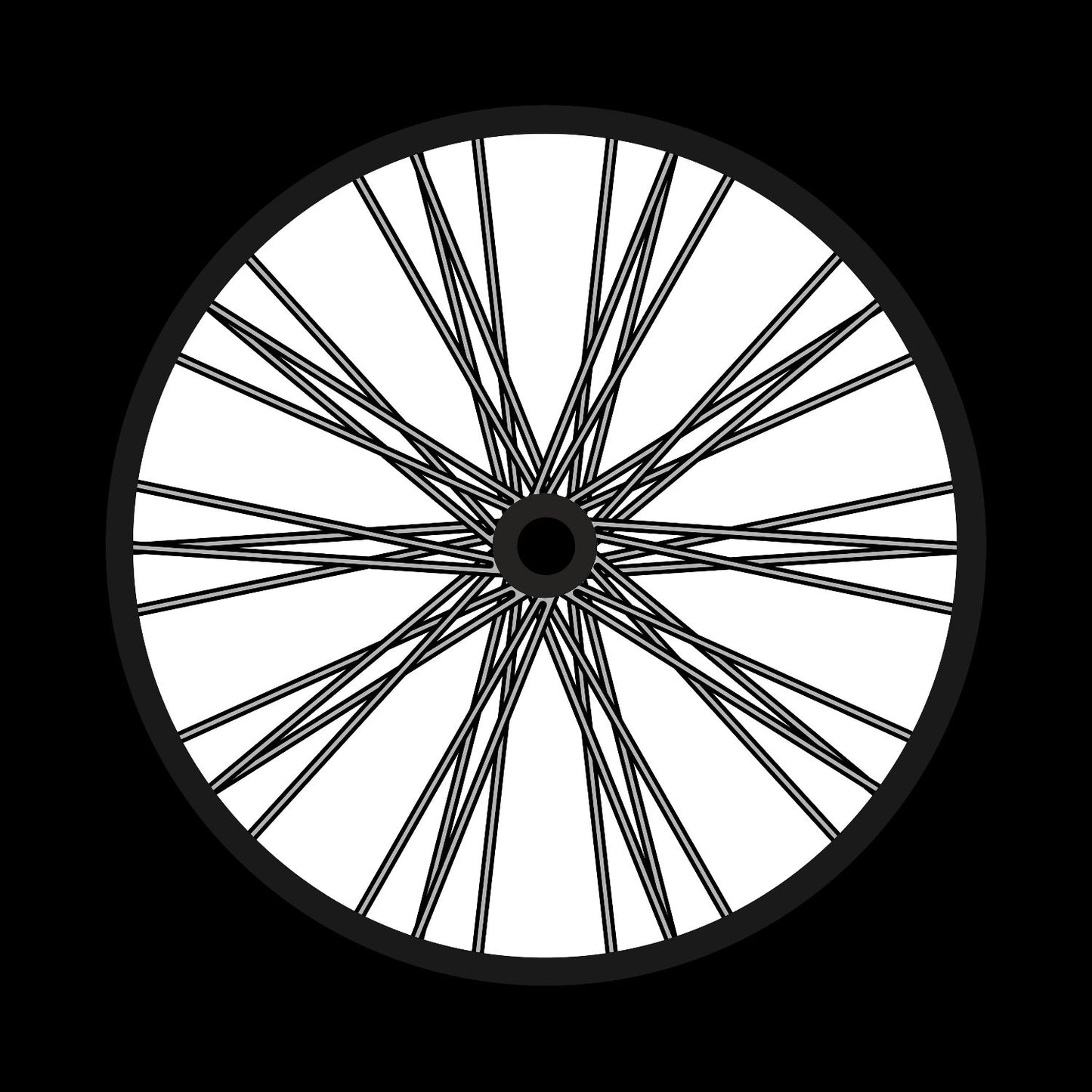 Bicycle Bike Spokes Wheel #4 of 9 Self-Adhesive Promo Record Middle Centre Labels for 10" & 12" Vinyl - centerlabels_uk