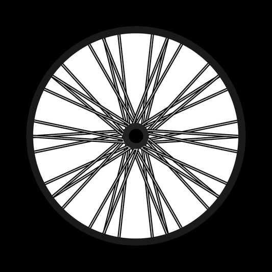 Bicycle Bike Spokes Wheel #4 of 9 Self-Adhesive Promo Record Middle Centre Labels for 10" & 12" Vinyl - centerlabels_uk