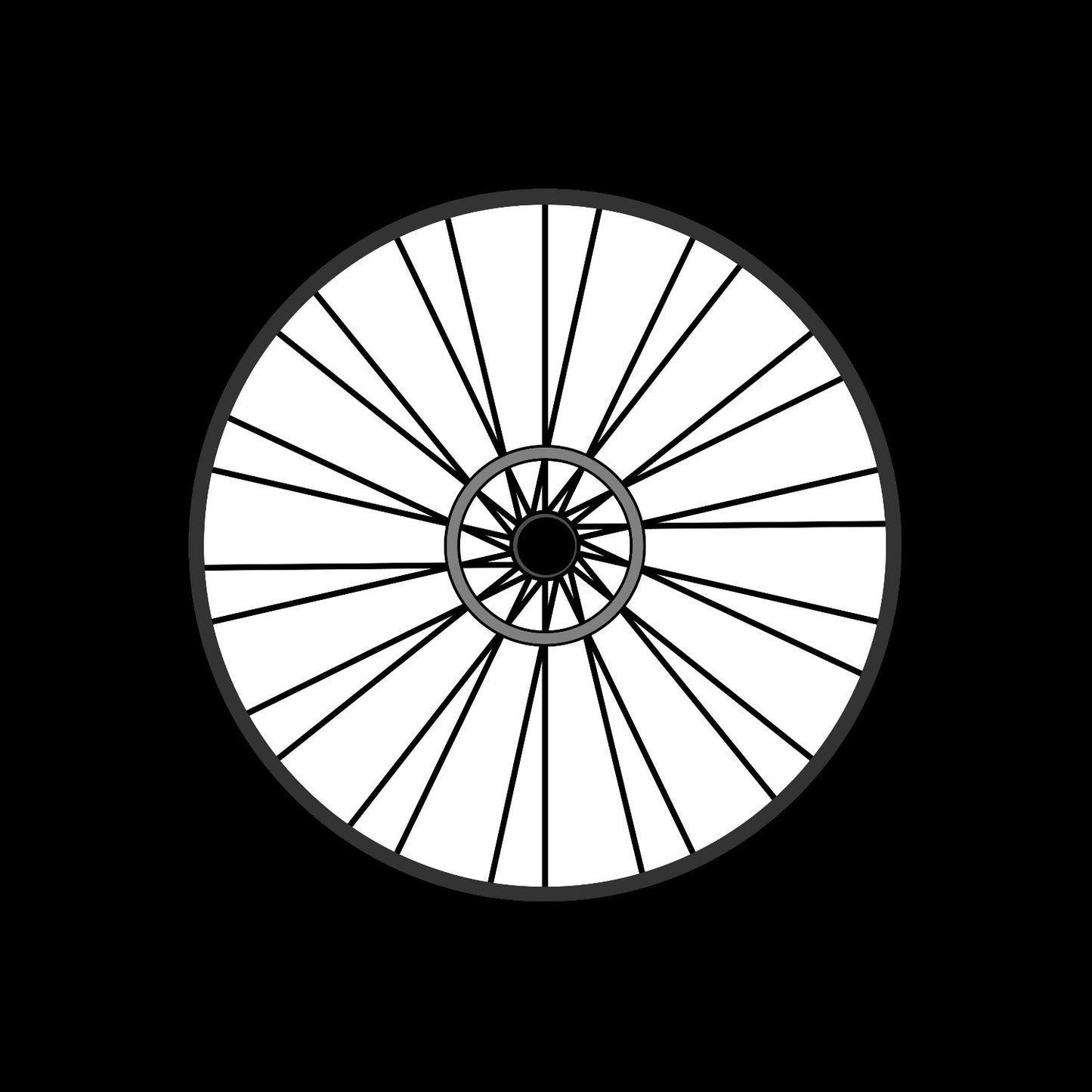 Bicycle Bike Spokes Wheel #5 of 9 Self-Adhesive Promo Record Middle Centre Labels for 7" Vinyl - centerlabels_uk