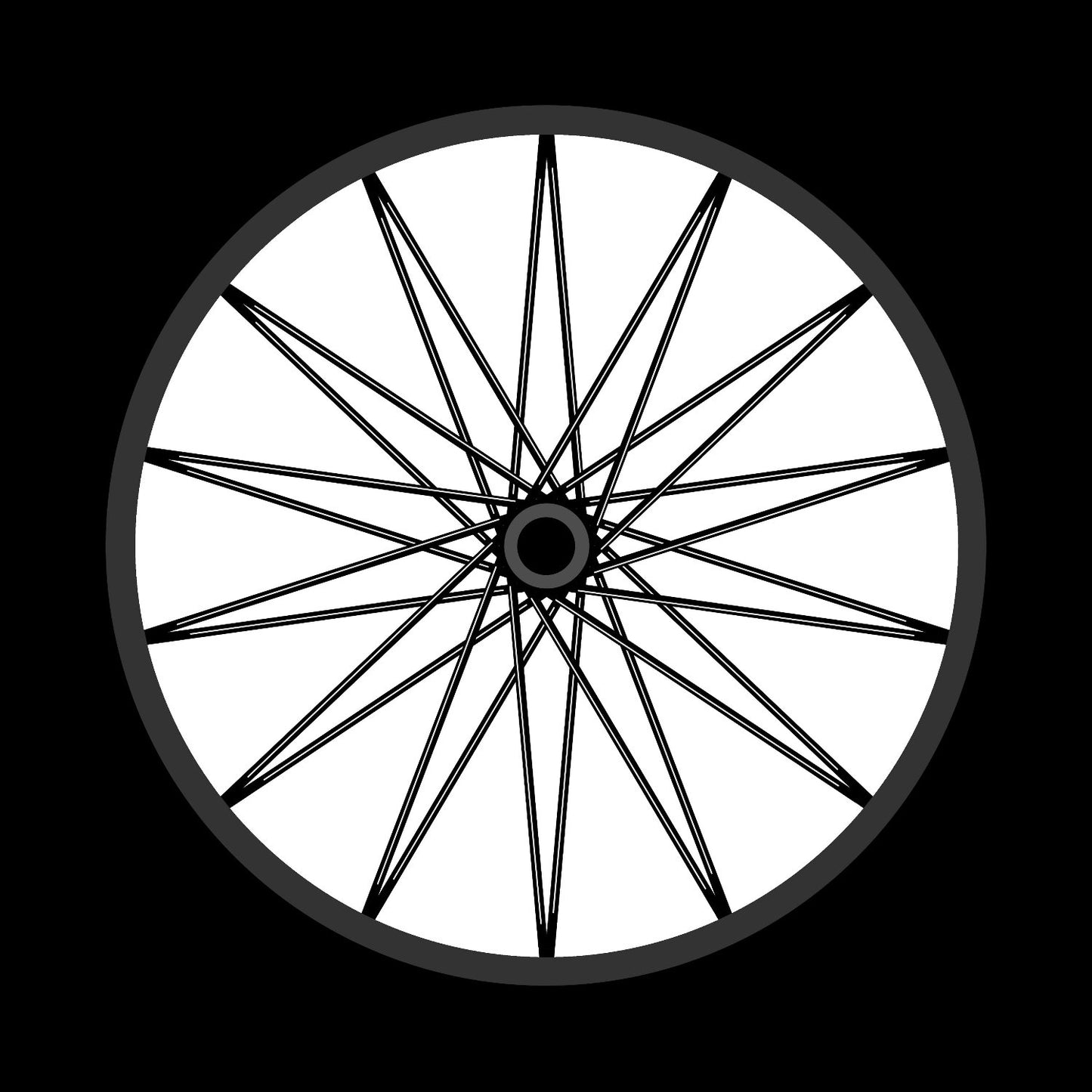 Bicycle Bike Spokes Wheel #6 of 9 Self-Adhesive Promo Record Middle Centre Labels for 10" & 12" Vinyl - centerlabels_uk