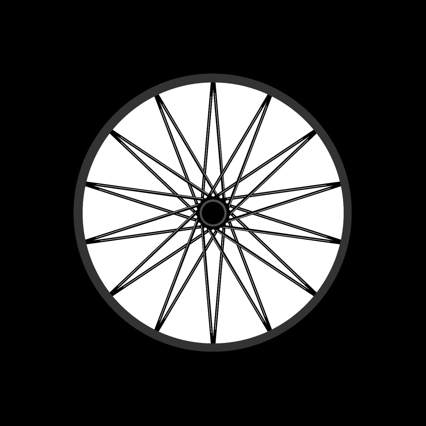 Bicycle Bike Spokes Wheel #6 of 9 Self-Adhesive Promo Record Middle Centre Labels for 7" Vinyl - centerlabels_uk