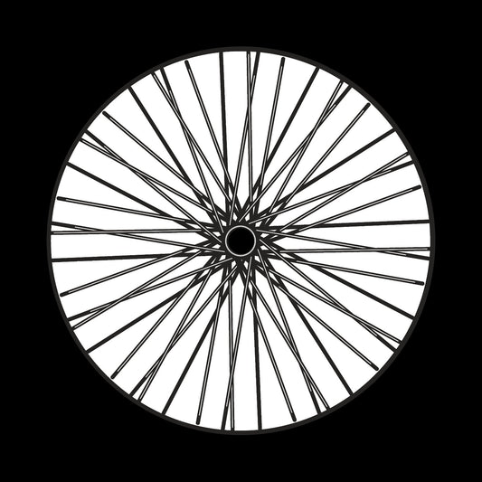 Bicycle Bike Spokes Wheel #7 of 9 Self-Adhesive Promo Record Middle Centre Labels for 10" & 12" Vinyl - centerlabels_uk