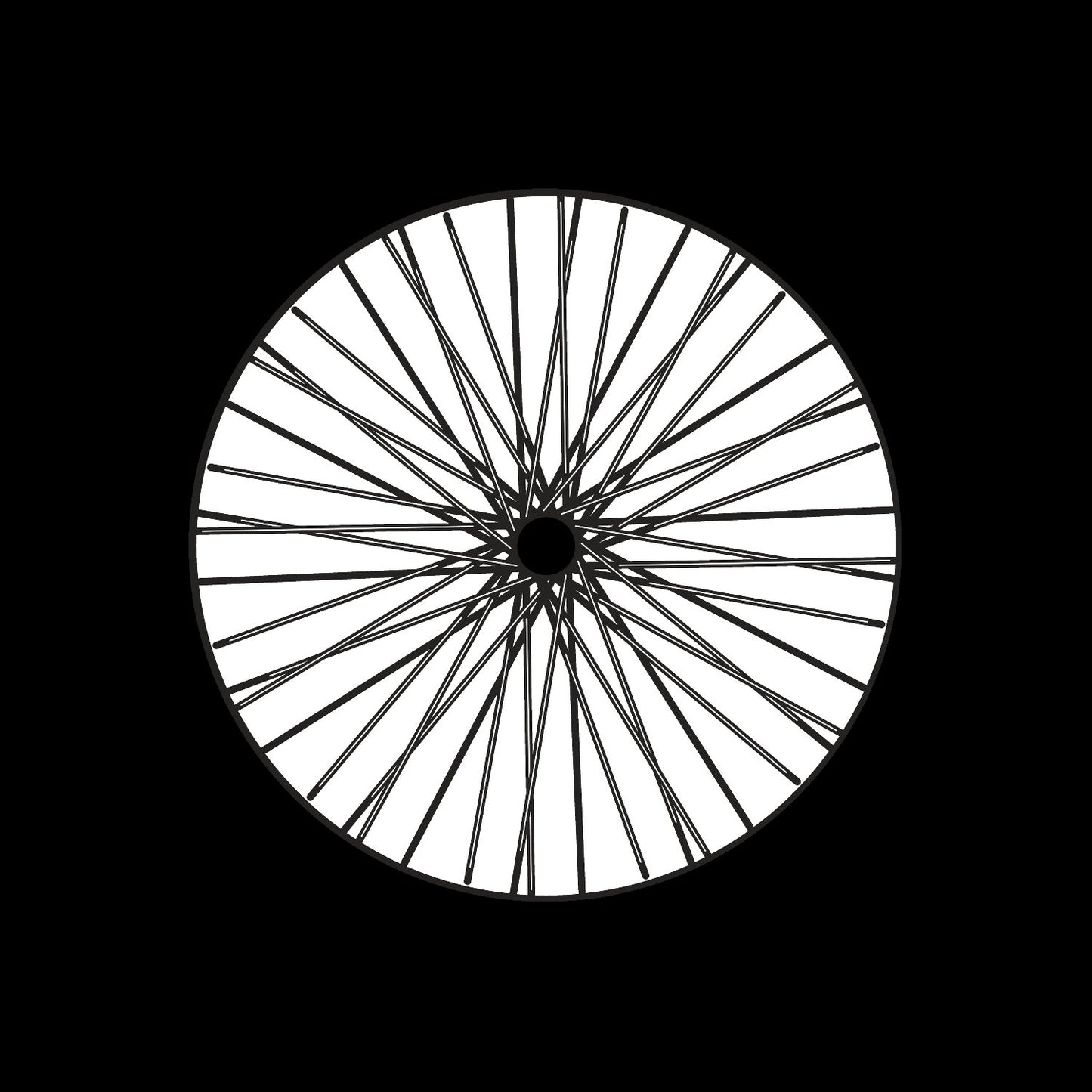 Bicycle Bike Spokes Wheel #7 of 9 Self-Adhesive Promo Record Middle Centre Labels for 7" Vinyl - centerlabels_uk