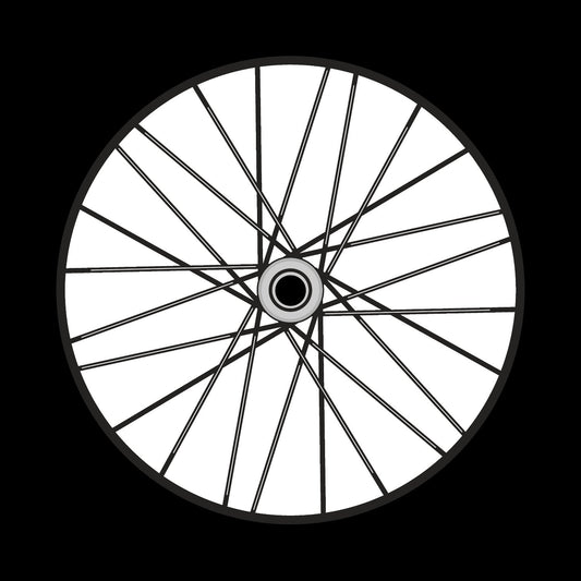 Bicycle Bike Spokes Wheel #8 of 9 Self-Adhesive Promo Record Middle Centre Labels for 10" & 12" Vinyl - centerlabels_uk