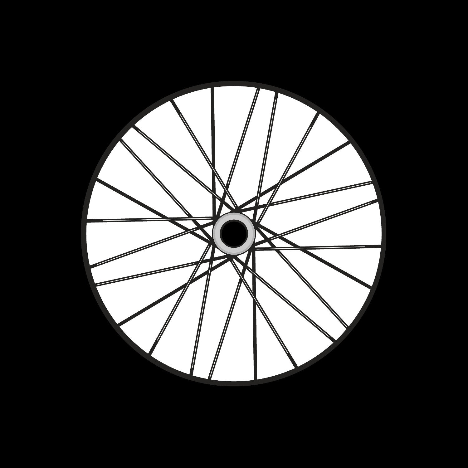 Bicycle Bike Spokes Wheel #8 of 9 Self-Adhesive Promo Record Middle Centre Labels for 7" Vinyl - centerlabels_uk