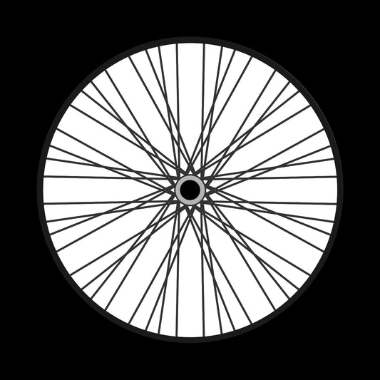 Bicycle Bike Spokes Wheel #9 of 9 Self-Adhesive Promo Record Middle Centre Labels for 10" & 12" Vinyl - centerlabels_uk