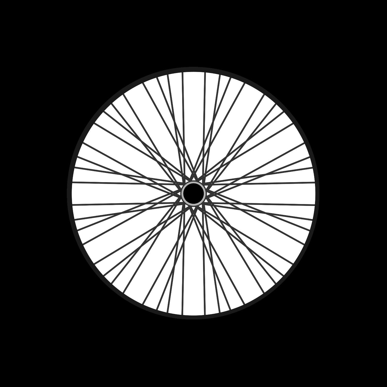 Bicycle Bike Spokes Wheel #9 of 9 Self-Adhesive Promo Record Middle Centre Labels for 7" Vinyl - centerlabels_uk