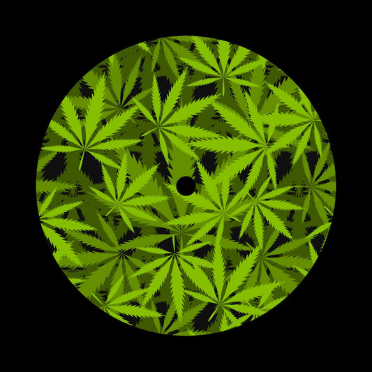 Cannabis Background 12" Custom Turntable Record Labels