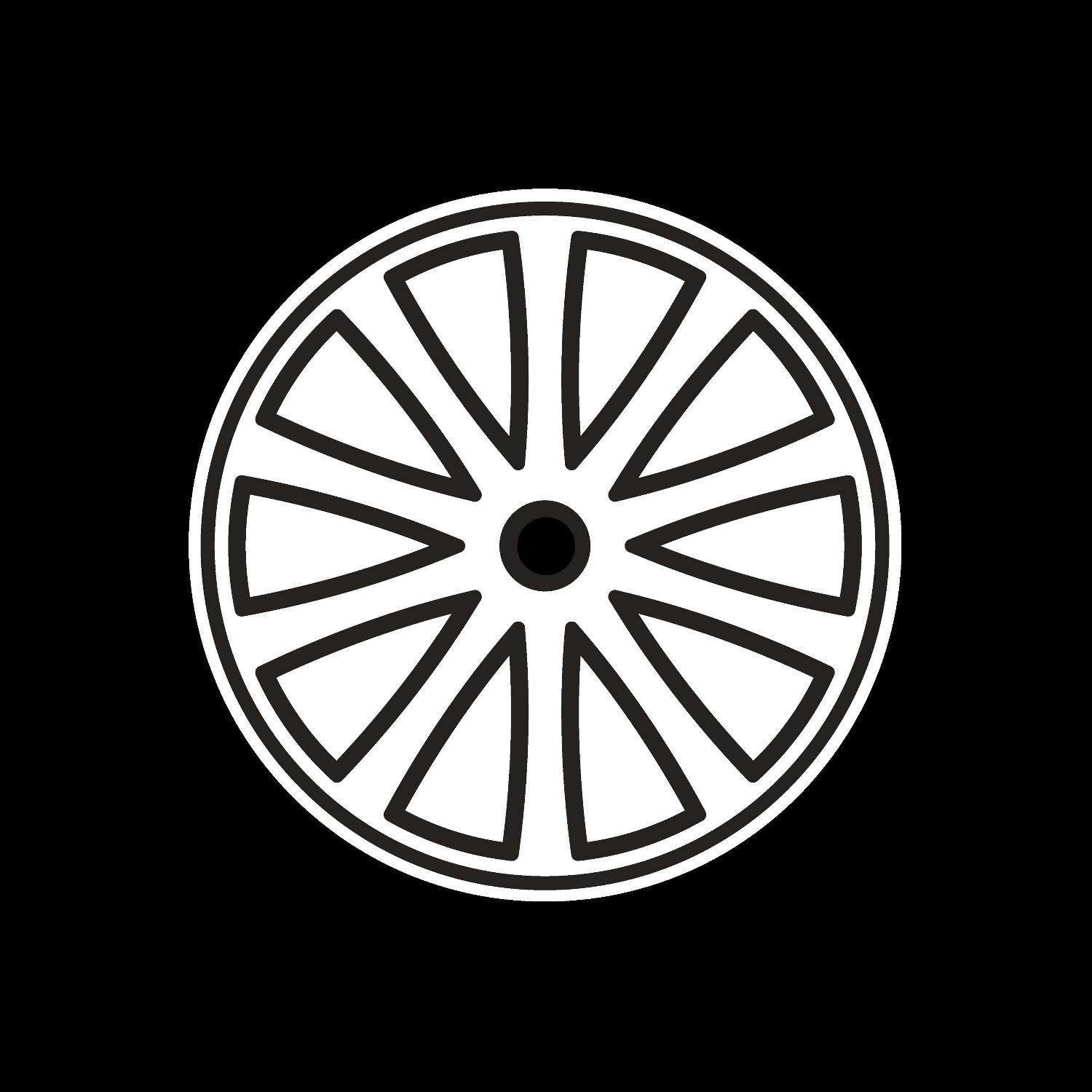 Car Wheel Rims #6 of 12 Self-Adhesive Gloss Promo Record Middles Labels 7" Vinyl - centerlabels_uk