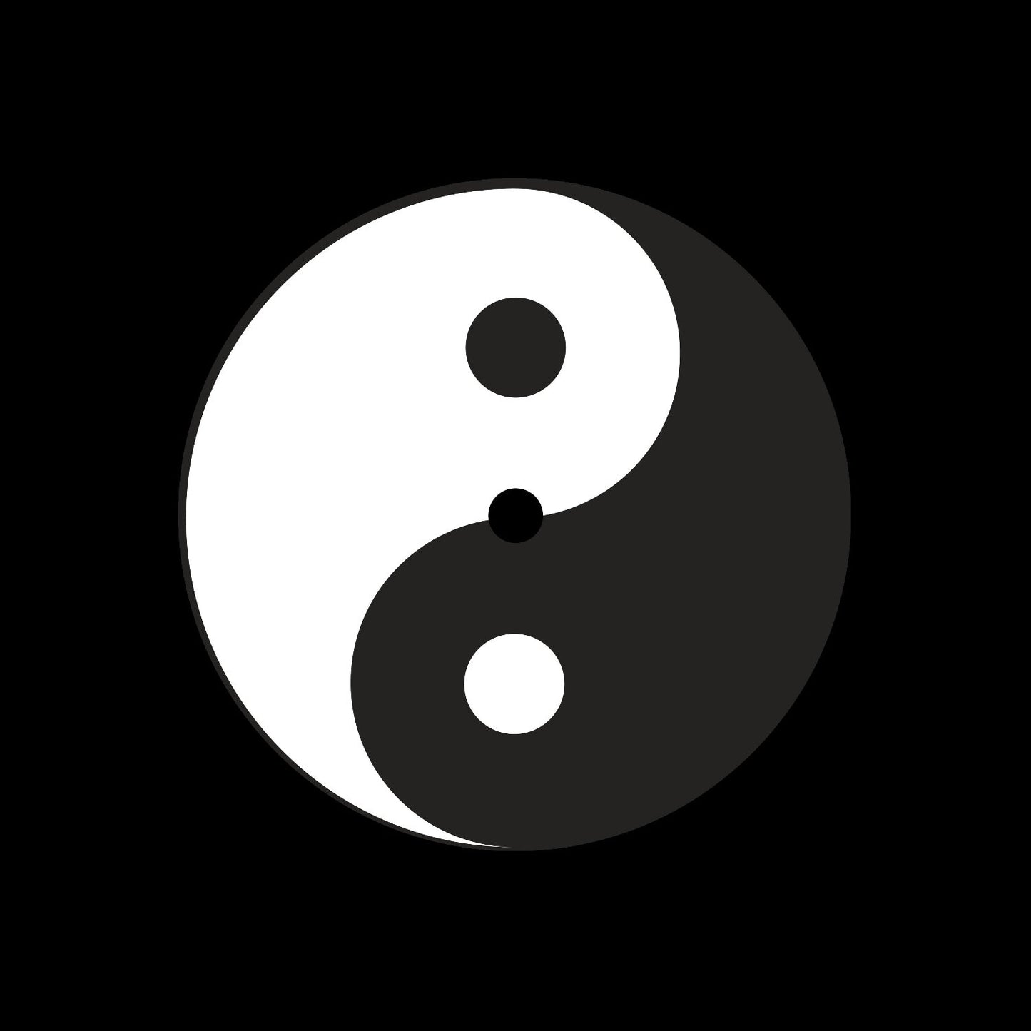 Ying Yang Symbol 7" Custom Record Middles