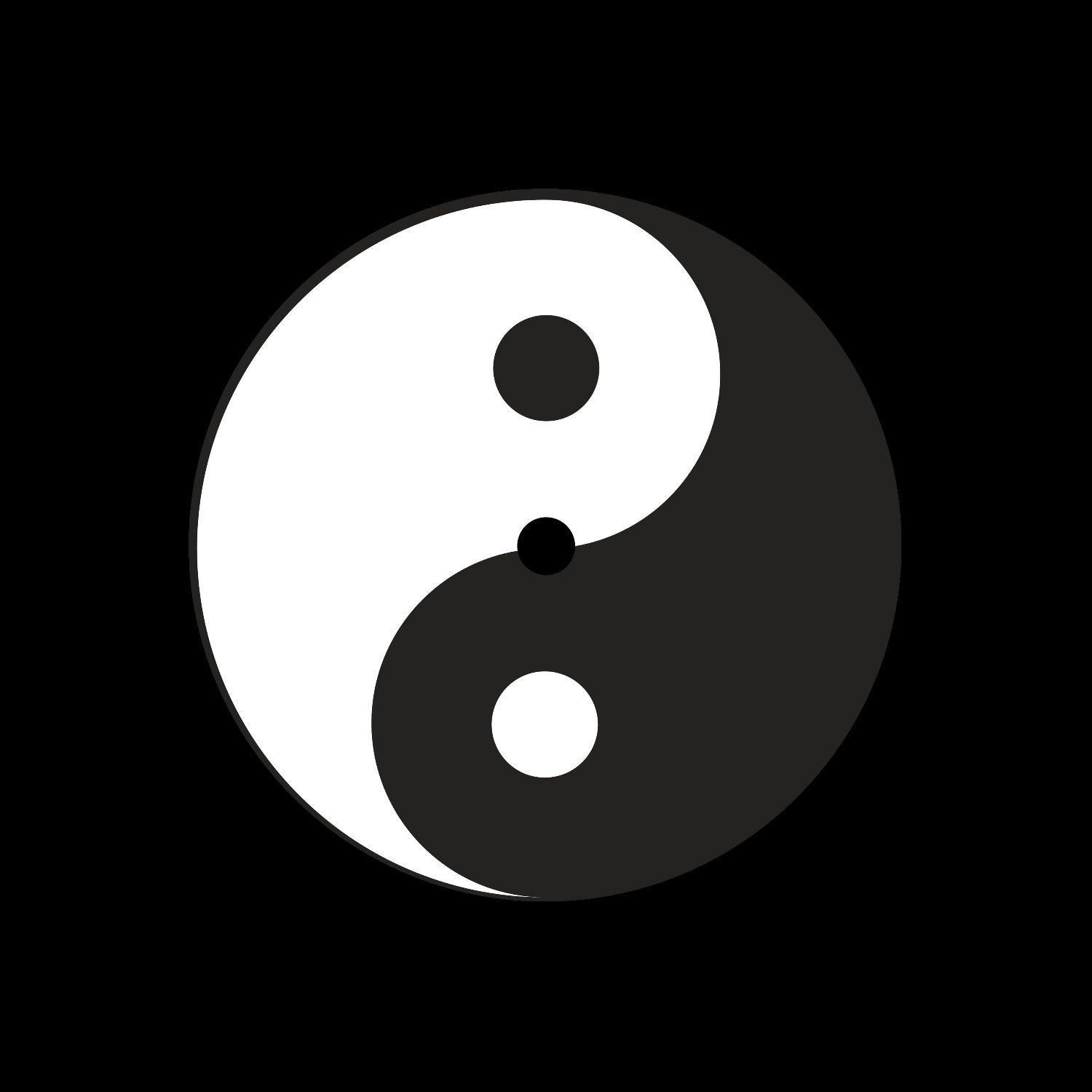 Ying Yang Symbol 7" Custom Record Middles