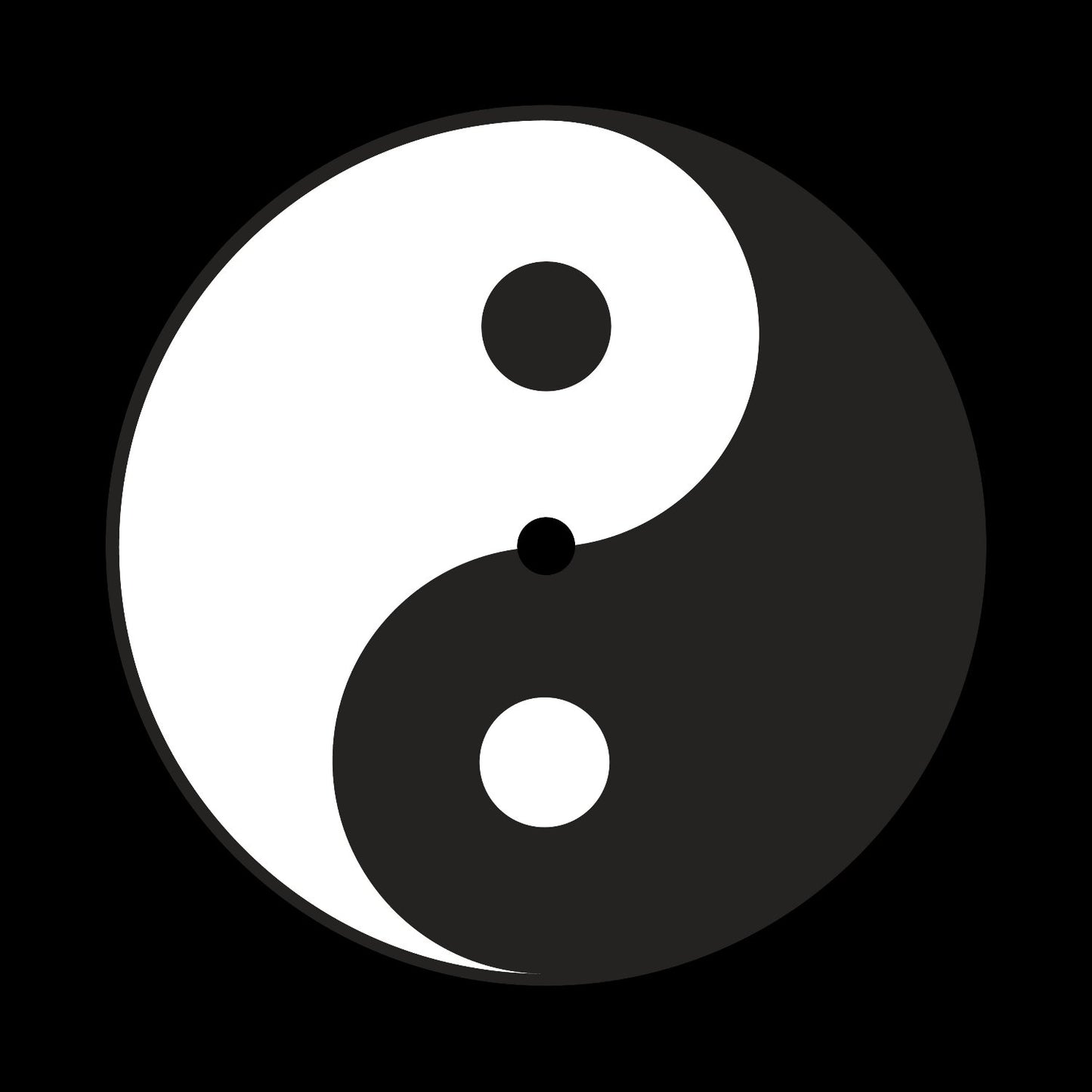 Ying Yang Symbol 12" Custom Record Middles