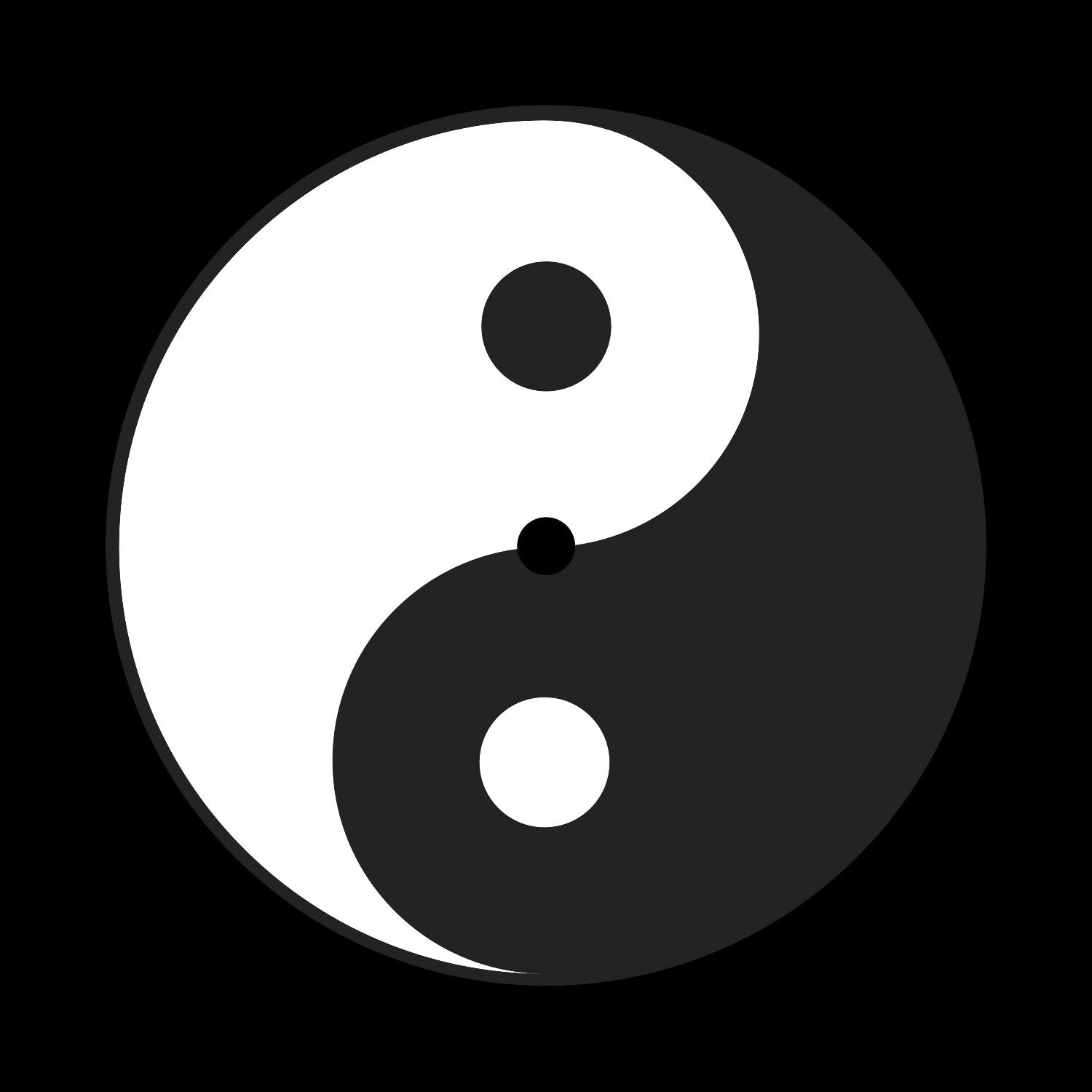 Ying Yang Symbol 12" Custom Record Middles