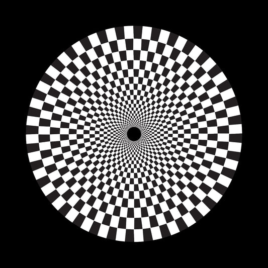 60s Checker Tunnel Vortex 12" Record Labels centerlabels_uk