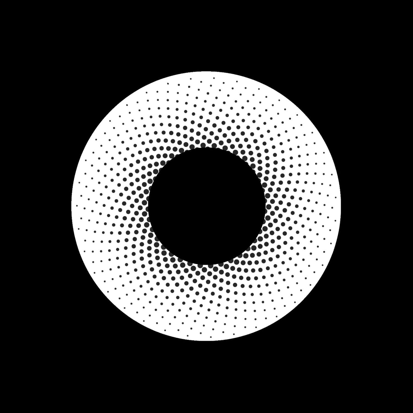 Dot Mandala Black Jukebox Record Self-Adhesive Paper Labels