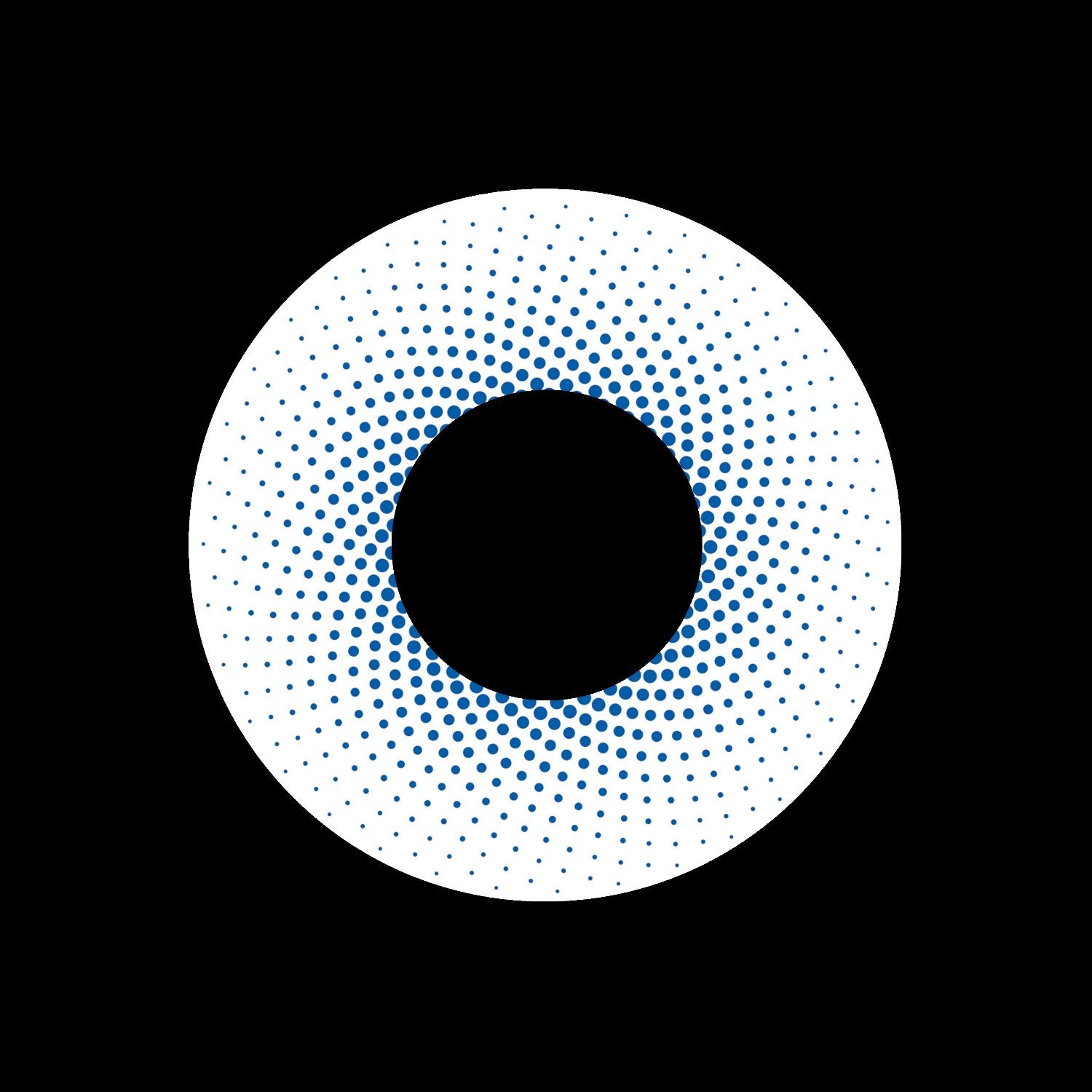 Dot Mandala Blue Jukebox Record Self-Adhesive Paper Centre Labels