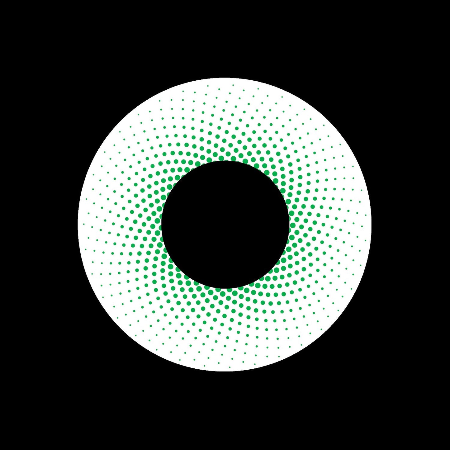 Dot Mandala Green Jukebox Record Self-Adhesive Gloss Paper Centrelabels