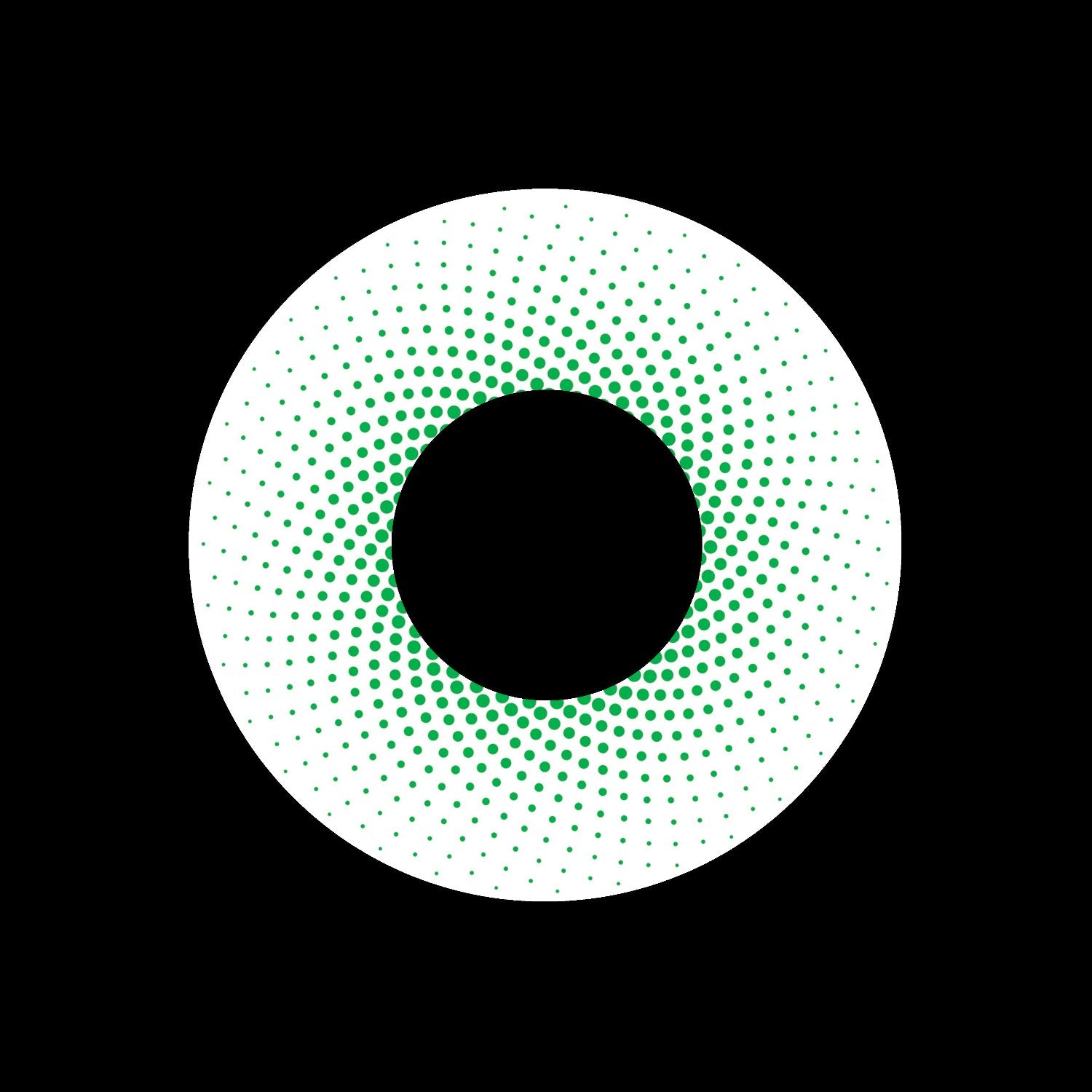 Dot Mandala Green Jukebox Record Self-Adhesive Gloss Paper Centrelabels
