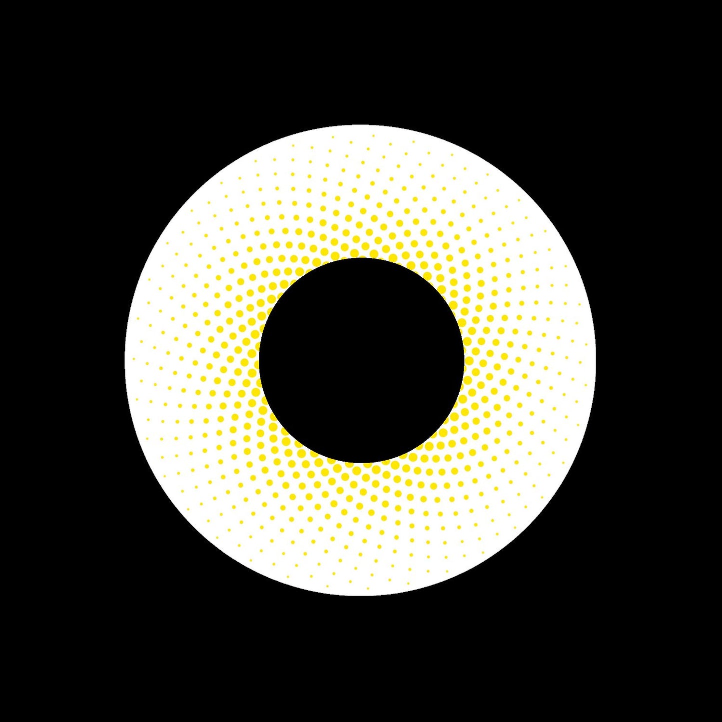 Dot Mandala Yellow Jukebox Record Self-Adhesive Waterproof Vinyl Record Labels