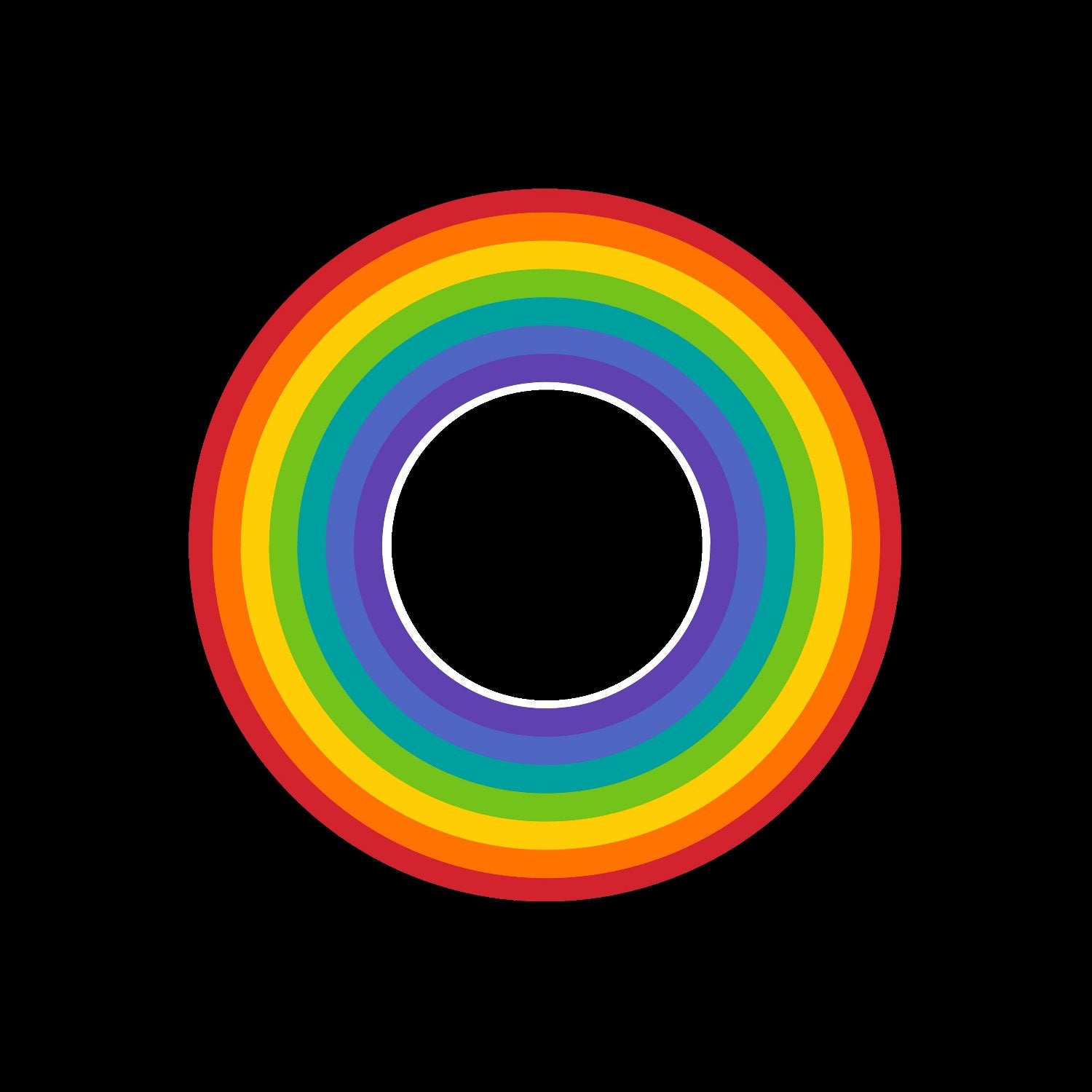 Colourful Circular Rainbow Spectrum Gloss Self-Adhesive Center Labels for Jukebox Vinyl Records - centerlabels_uk
