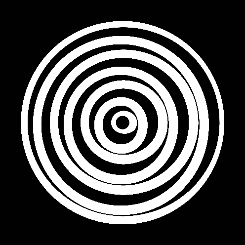 Concentric Circles 7" Jukebox, 7", 10", 12"/LP Vinyl Record Centre Labels (Pair)