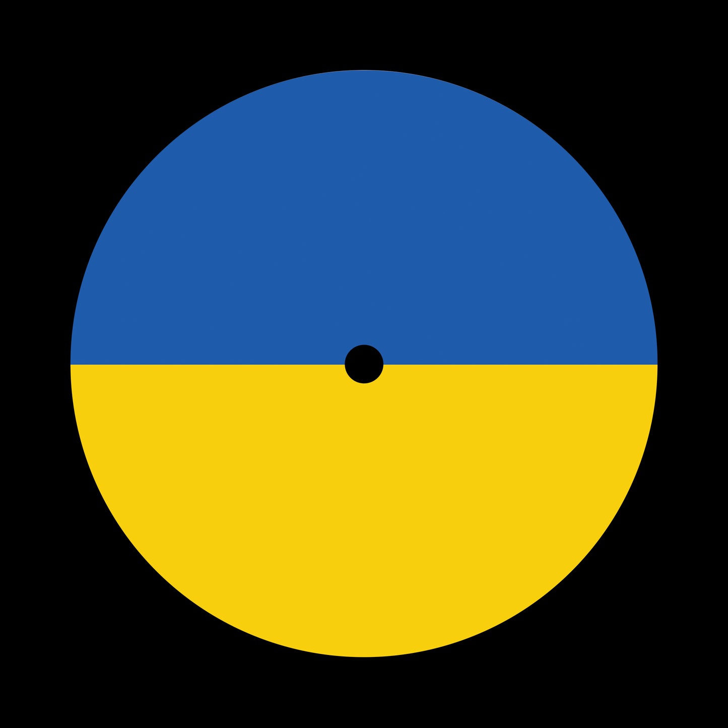 Flags of the World - Ukraine Ukrainian 7", 10", 12"/LP Vinyl Record Centre Labels (Pair)
