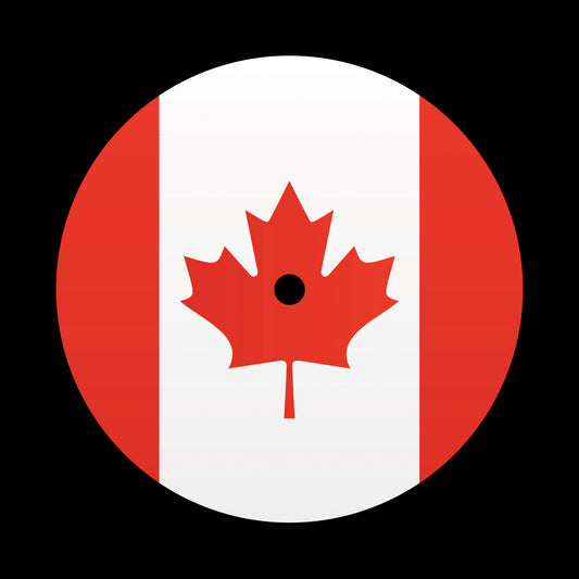 Flags of the World - Canada Canadian Maple Leaf 7", 10", 12"/LP Vinyl Record Centre Labels (Pair)