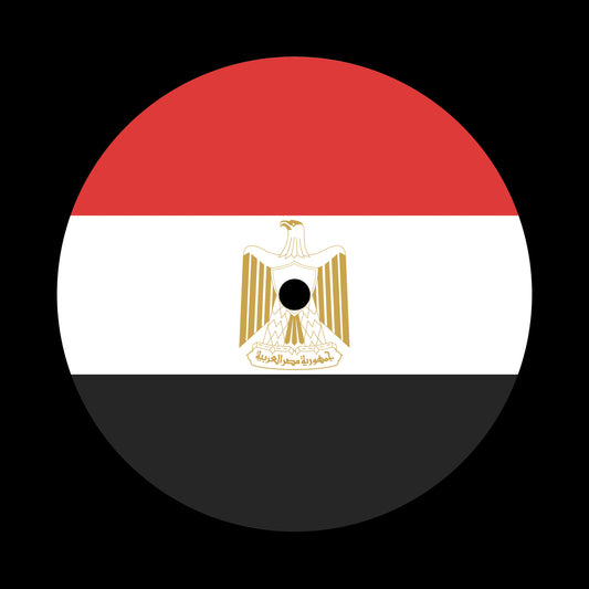 Flags of the World - Egypt Egyptian 7", 10", 12"/LP Vinyl Record Centre Labels (Pair)