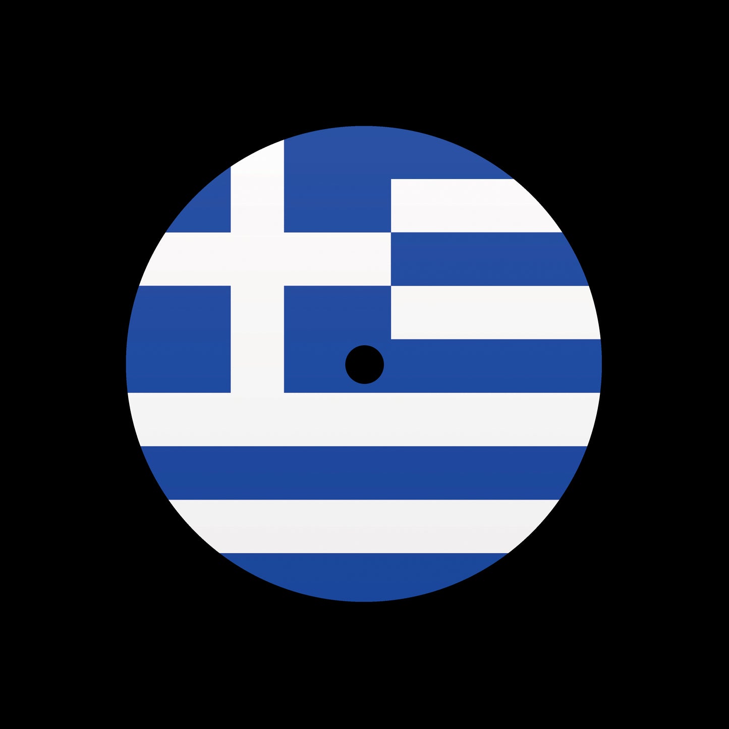 Flags of the World - Greece Greek 7", 10", 12"/LP Vinyl Record Centre Labels (Pair)