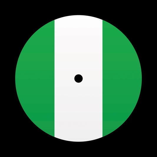 Flags of the World - Nigeria Nigerian 7", 10", 12"/LP Vinyl Record Centre Labels (Pair)