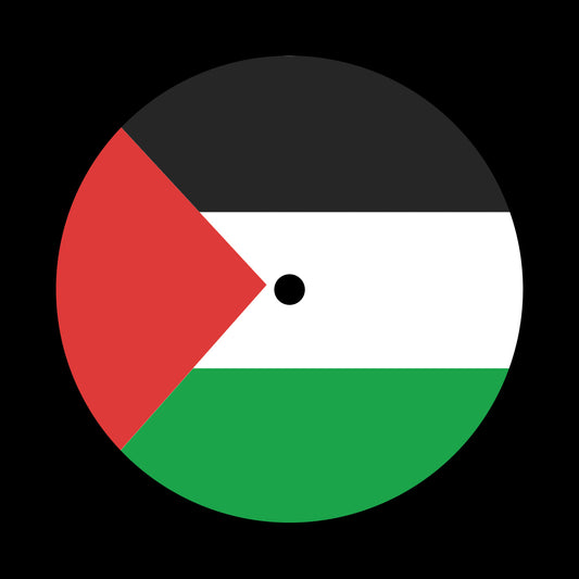 Flags of the World - Palestine Palestinian 7", 10", 12"/LP Vinyl Record Centre Labels (Pair)