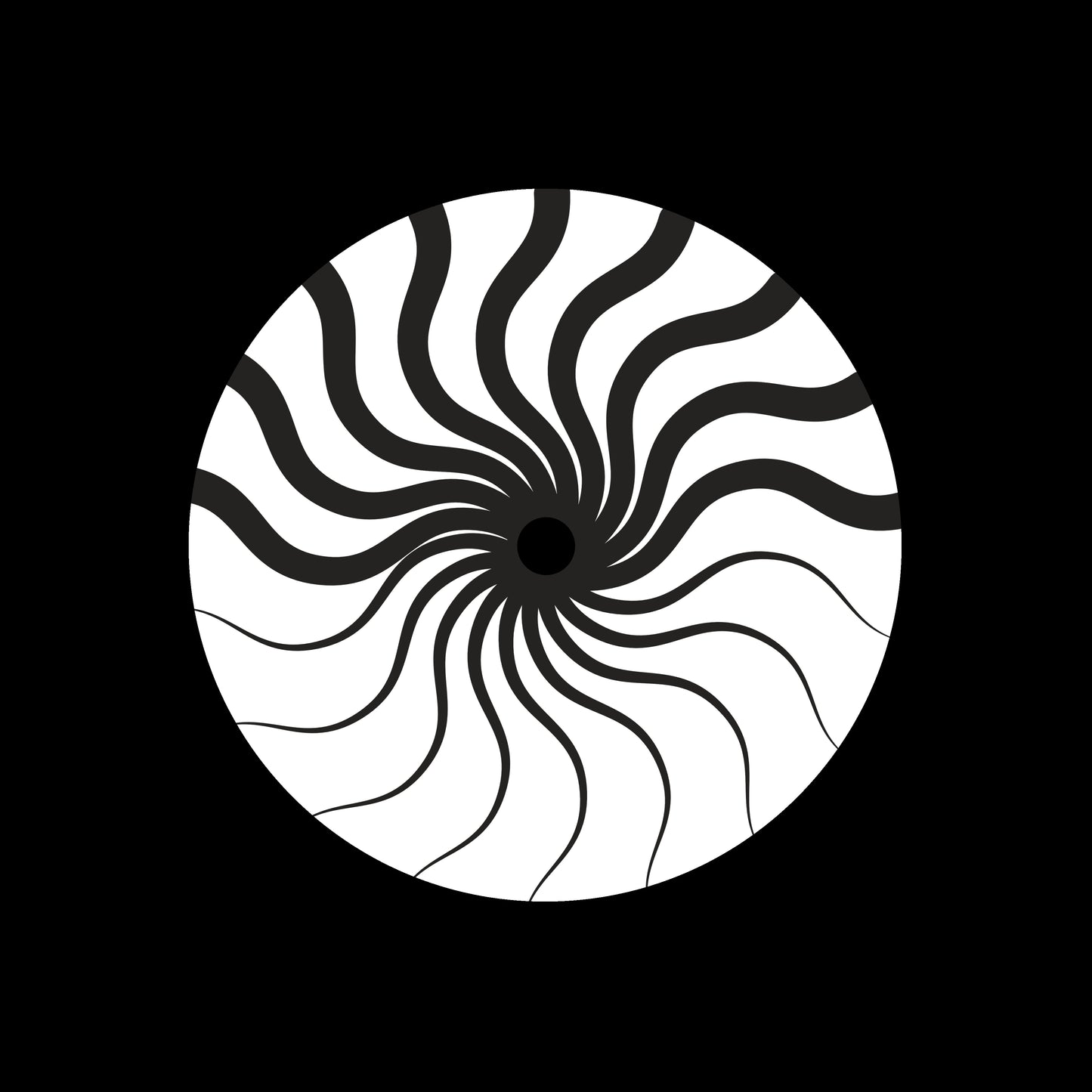 Geometric Radial Design Element Set Abstract [#5 of 5] 7" Jukebox, 7", 10", 12"/LP Vinyl Record Centre Labels (Pair)