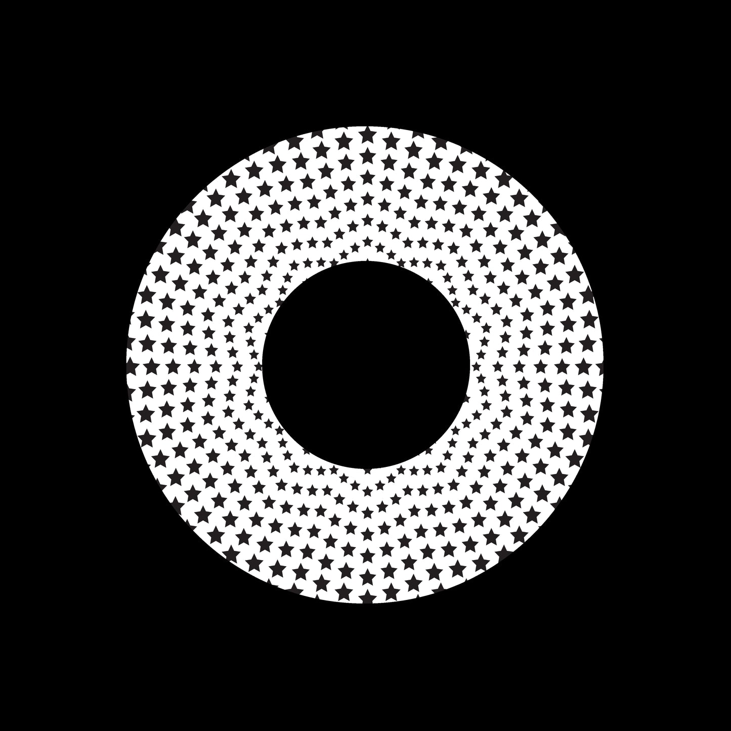 Halftone Circles Of Stars Twisted Spirals [#3 of 4] 7" Jukebox, 7", 10", 12"/LP Vinyl Record Centre Labels (Pair)