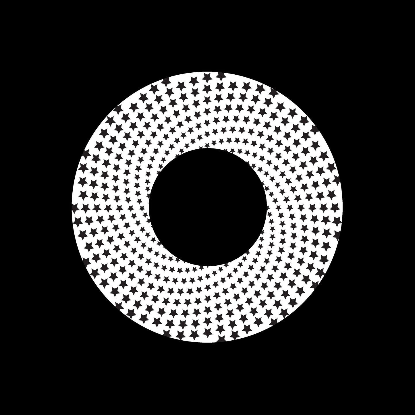 Halftone Circles Of Stars Twisted Spirals [#4 of 4] 7" Jukebox, 7", 10", 12"/LP Vinyl Record Centre Labels (Pair)