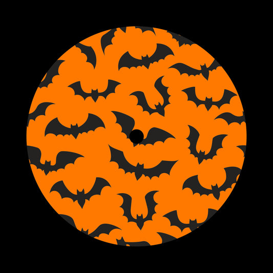 Halloween Bats Cloud Background 7" Jukebox, 7", 10", 12"/LP Vinyl Record Centre Labels (Pair)
