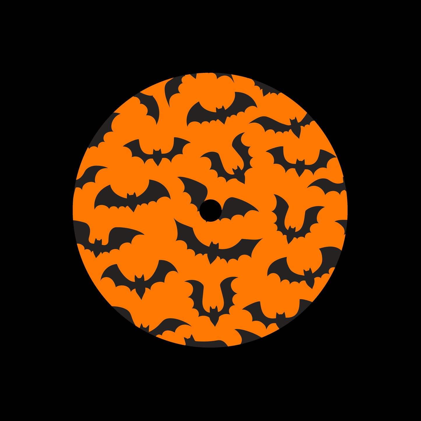Halloween Bats Cloud Background 7" Jukebox, 7", 10", 12"/LP Vinyl Record Centre Labels (Pair)