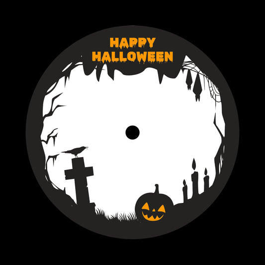 Halloween Frame Border Template 7" Jukebox, 7", 10", 12"/LP Vinyl Record Centre Labels (Pair)
