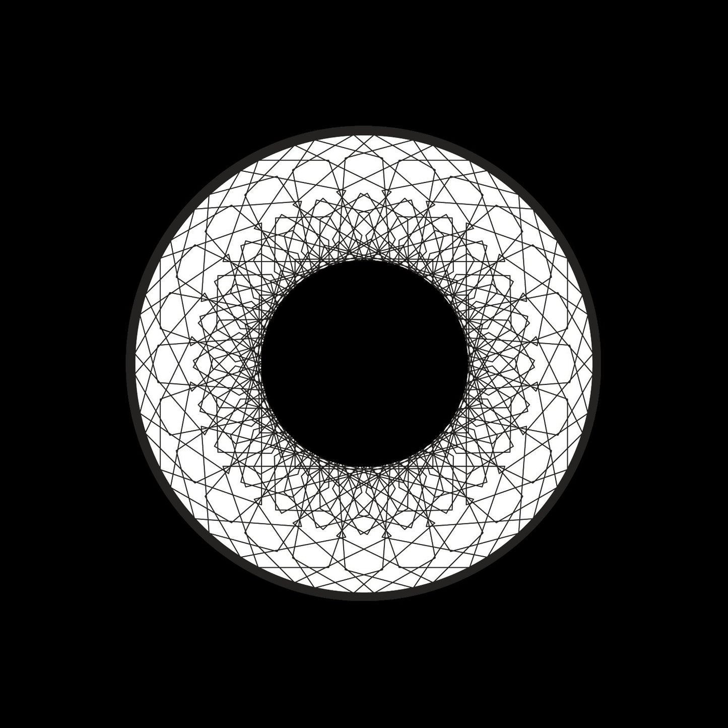 Mandala Eye Pattern Custom Promo Self-Adhesive Record Middles Centre Center Labels for Jukebox 7" Records & DVS Timecode Control Vinyl - centerlabels_uk