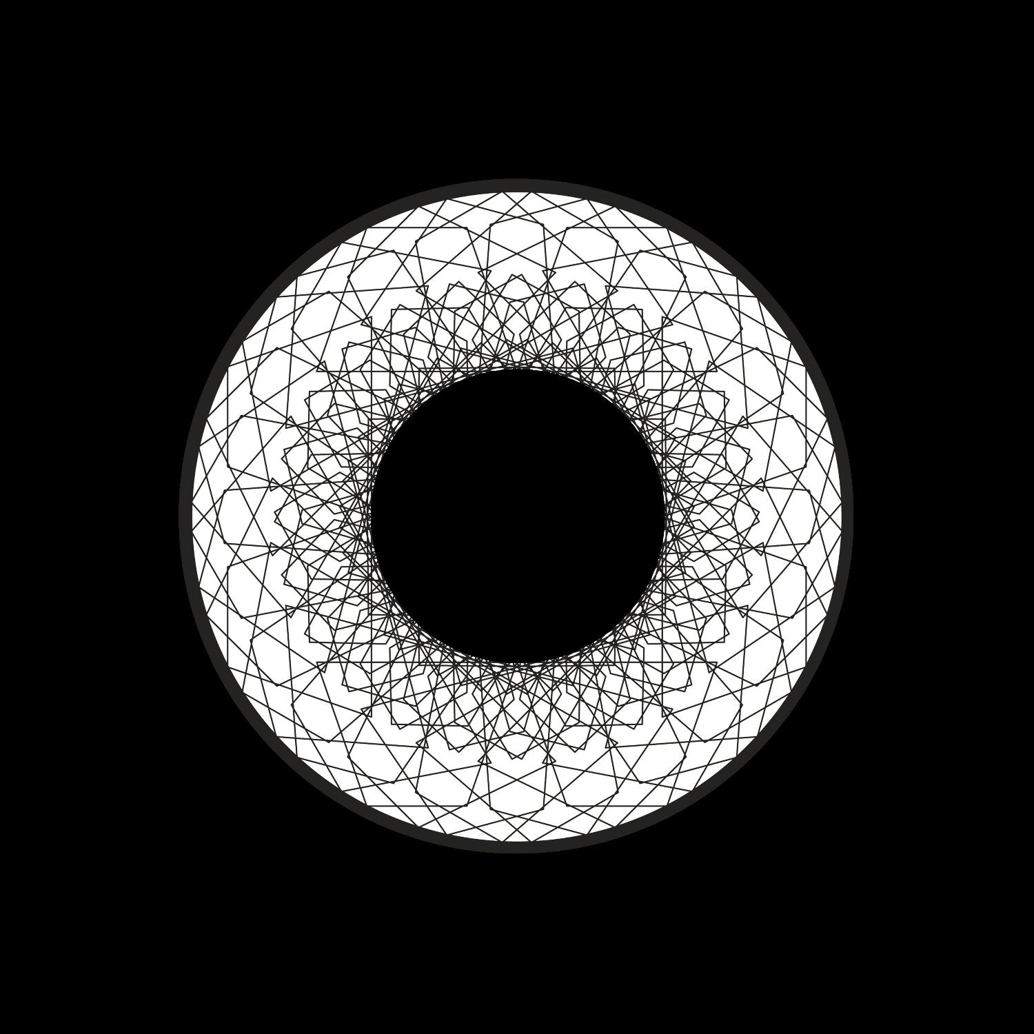 Mandala Eye Pattern Custom Promo Self-Adhesive Record Middles Centre Center Labels for Jukebox 7" Records & DVS Timecode Control Vinyl - centerlabels_uk