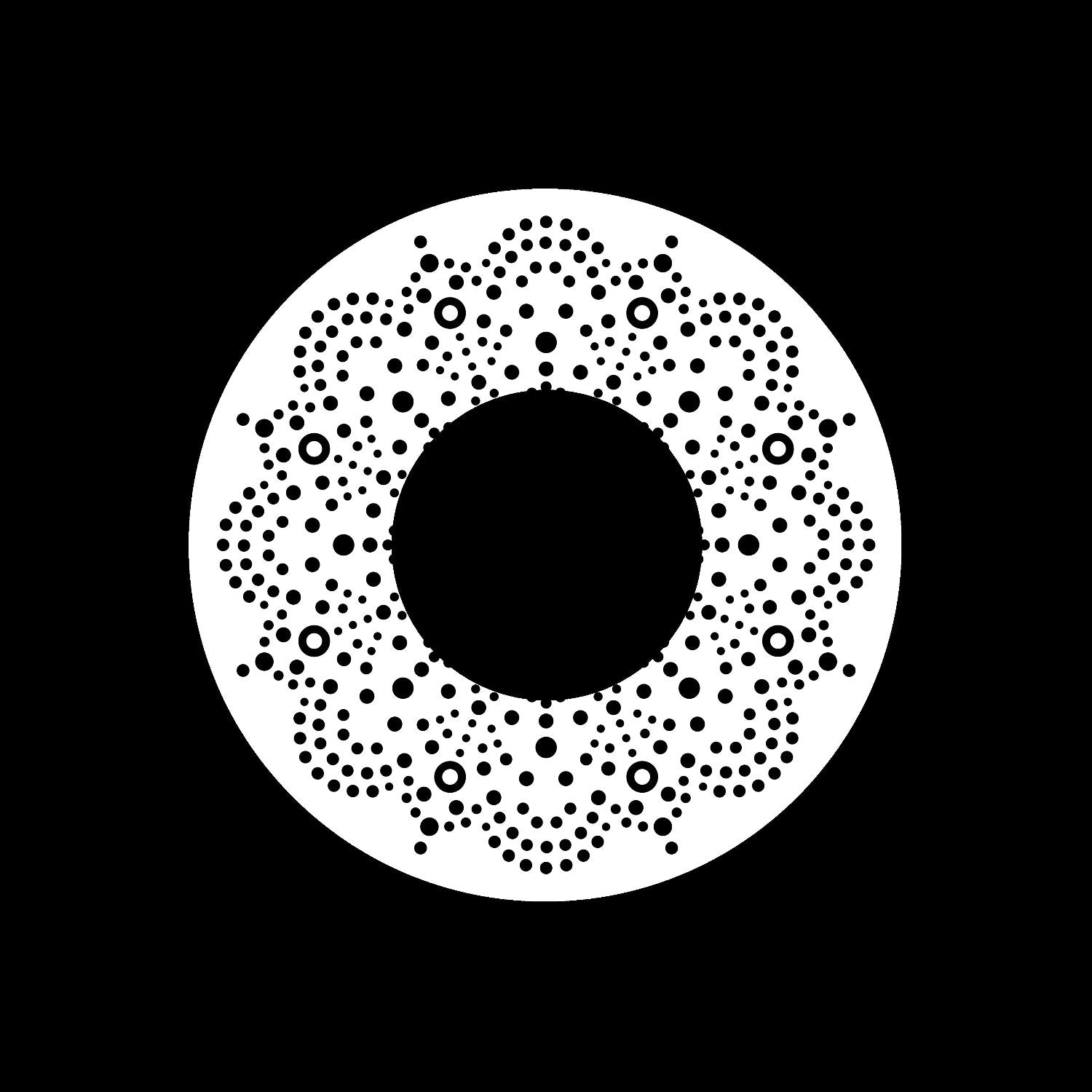 Mandala Traditional Australian Dot Art Self-Adhesive Paper Labels for Jukebox Large Hole 7" Records & DVS Timecode Vinyl - centerlabels_uk